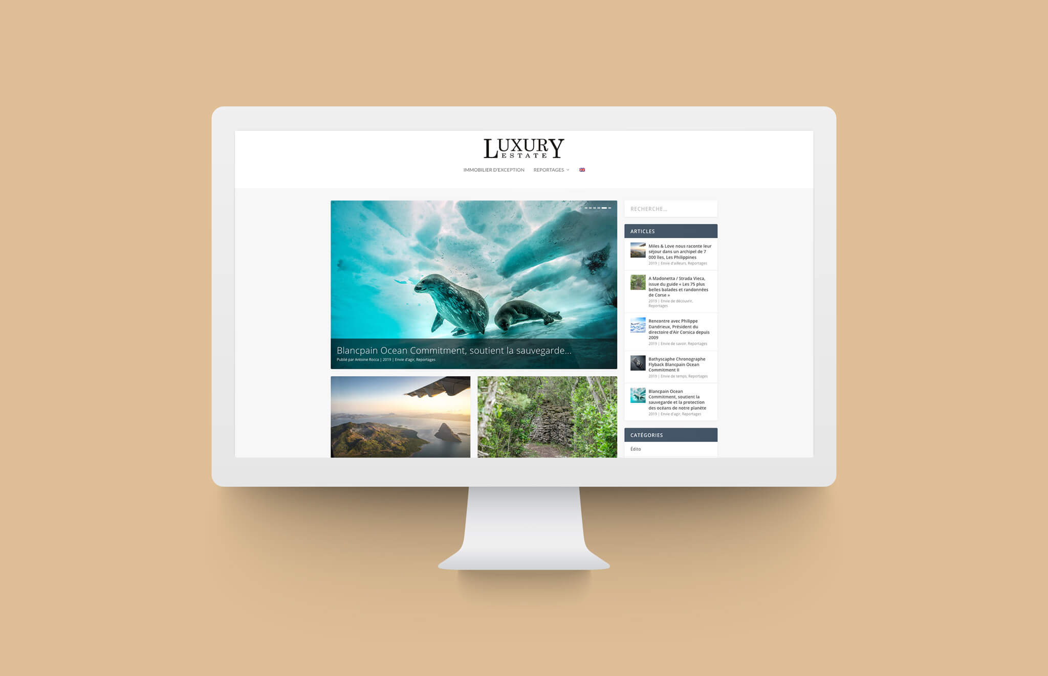 Site Internet Luxury Estate Magazine